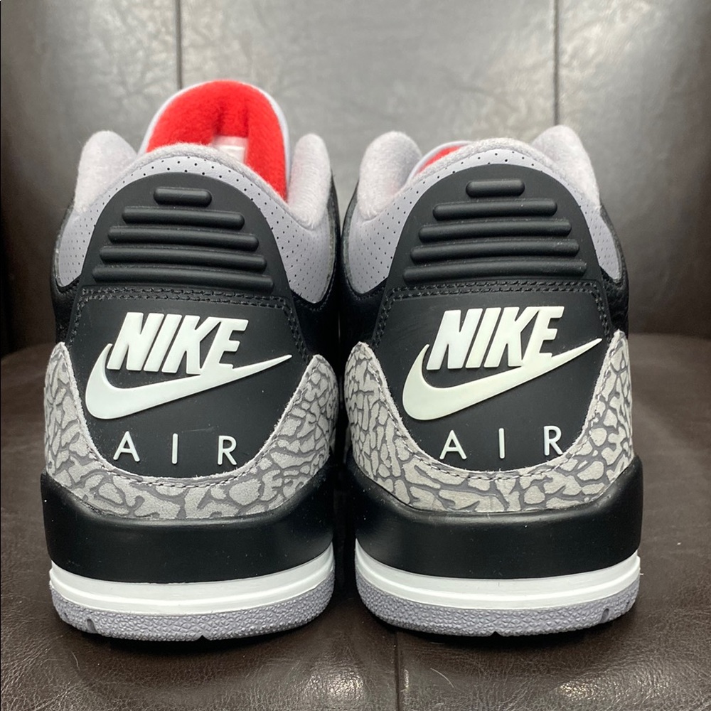 Jordan 3 Retro Black Cement Nike Sneakers.           Size 10.5 (No Box) - Picture 4 of 7